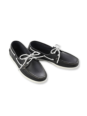 45R × Paraboot Leather Deck Shoes (MEN) Navy