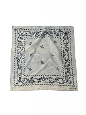 Indigo Selvedge Honeycomb Cotton Bandana liht lindigo