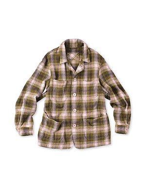 Indian Flannel 908 4-Pocket Shirt Green Check