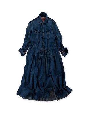 Shirt Denim Eastern Dress Shou Dash Indigo Shou