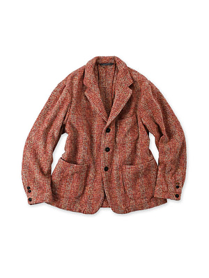 Tamatebako Tweed Tyrol Jacket MEN Pink Tweed