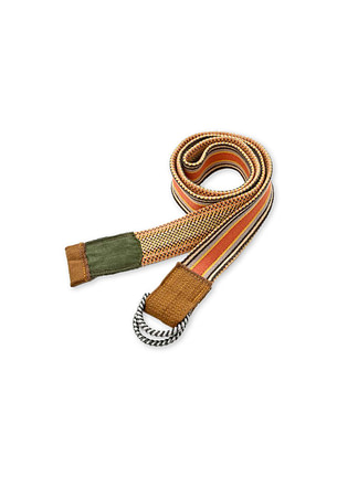 Regiment Cotton Knit Belt Orange Stripe