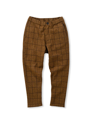 Jersey Wool Flannel 908 Easy Pants Windowpane