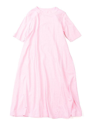 Zimba Cotton 45 Star Short Sleeve Dress in pink