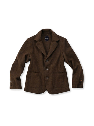Jersey Flannel Square Jacket Herringbone