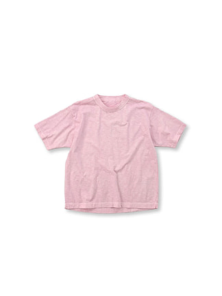 Plant Dye Dozume Tenjiku Cotton 908 Ocean T-shirt Peach