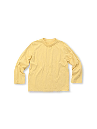 Dozume Tenjiku Cotton Square T-shirt Sunset Yellow