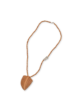 Palm Tree Necklace Natural