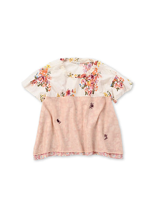 Indian Khadi Cotton Puapua Blouse Pink