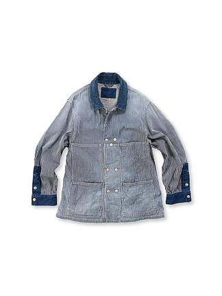 Komugi Denim 908 W Cover All Distressed Hickory Distressed