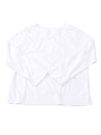 SA Zimba Cotton Square 3/4 Sleeve T-Shirt in white