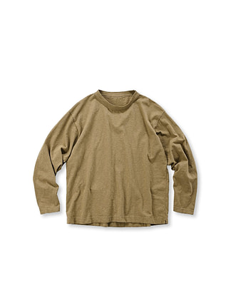 Top Dozume Tenjiku Cotton 908 Ocean T-shirt Sandy Khaki