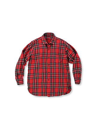 Indigo Zimba Nell Cotton 908 Tyrolean Shirt Red Tartan