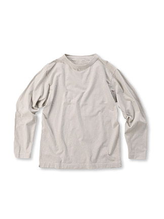 Dozume Tenjiku Cotton 908 45 Star Long Sleeve T-shirt Ice Gray
