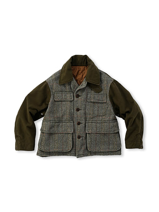Cotton Tweed 908 Combi Hanting Jacket Herringbone