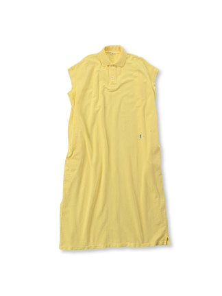 Zimba Cotton Kanoko Polo Dress Sunset Yellow