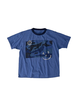 MAP de Camouflage 908 Ocean Cotton T-Shirt (Japan) navy