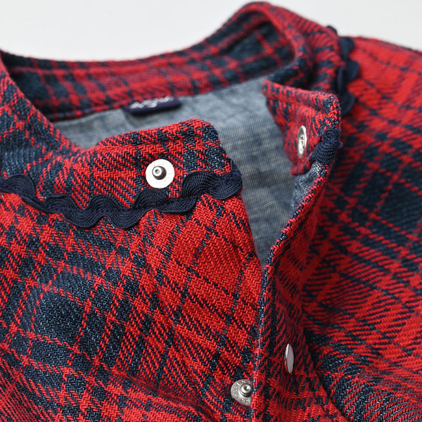 Indigo Zimbabwean Flannel Tambourine Blouse Detail