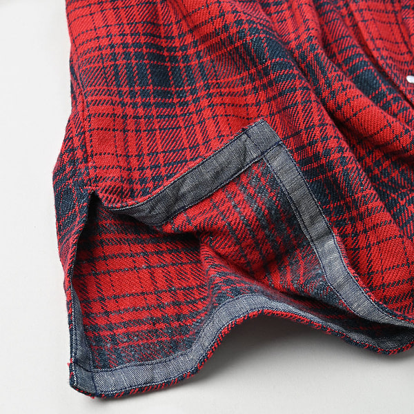 Indigo Zimbabwean Flannel Tambourine Blouse Detail