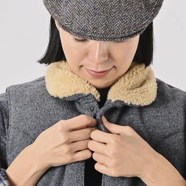 Cashmere Jersey 908 Flannel Vest Detail