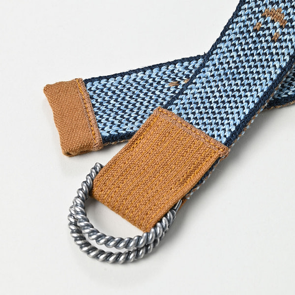 Indigo Native Knit Belt Detail