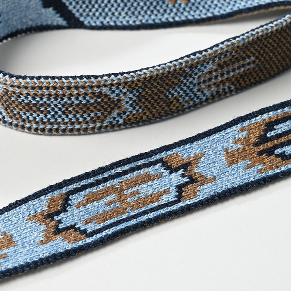 Indigo Native Knit Belt Detail