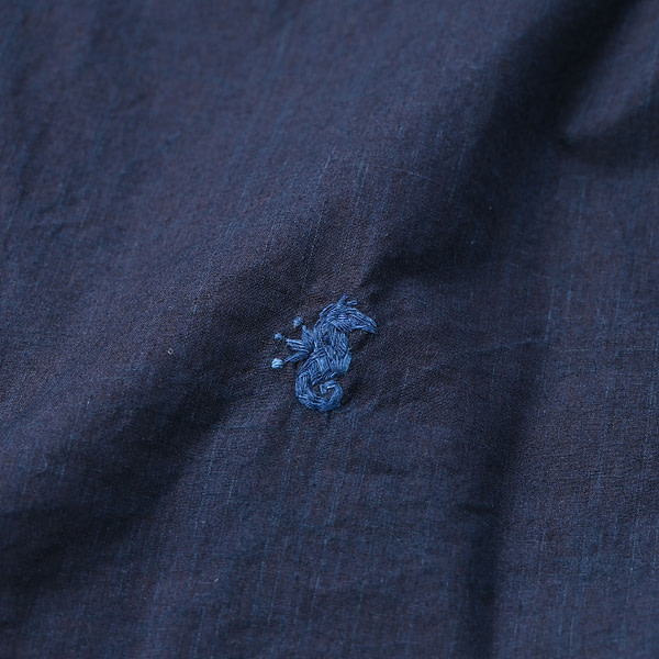 Indigo Batiste 908 Ocean Button Down Shirt Detail