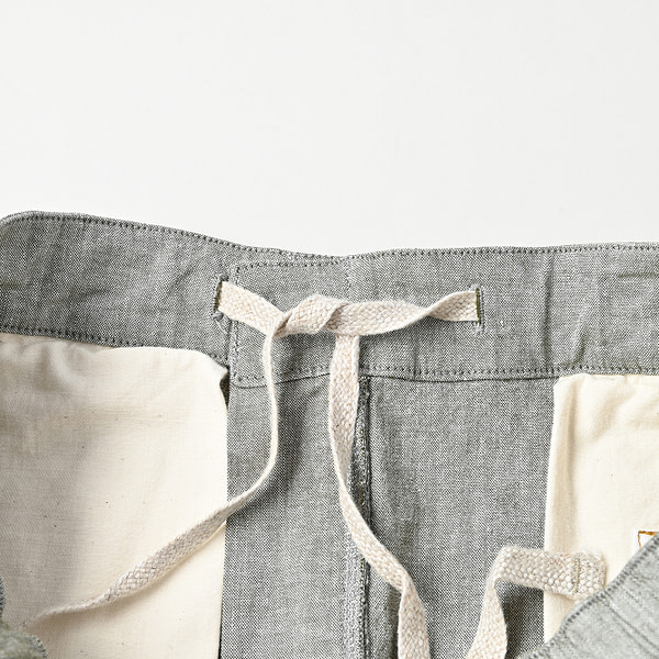 Cotton Linen OX Stretch Sabrina Slacks Detail