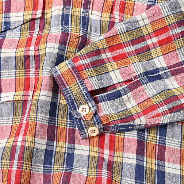 Indian Linen Madras 908 Pull Hoodie Detail