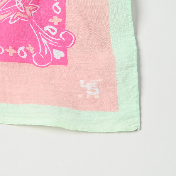 Khadi Block Print Big Bandana Golden Detail