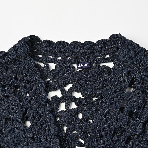 Japanese Paper Crochet Flower Bolero Detail