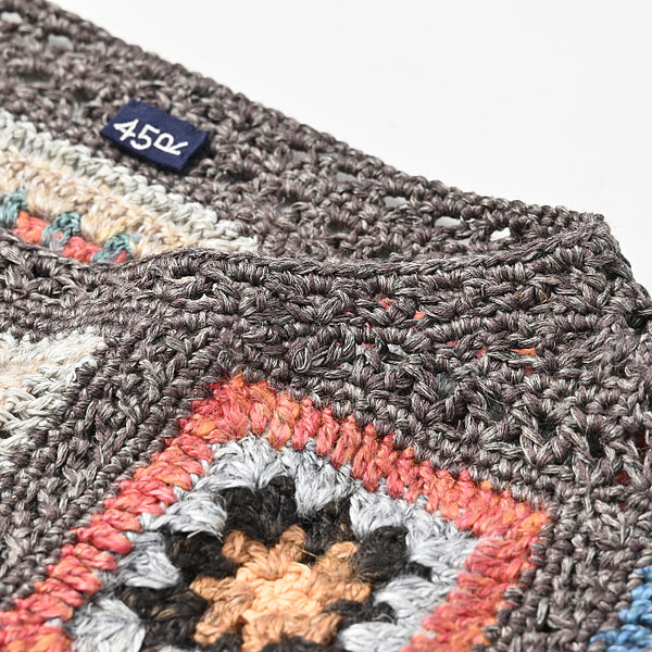 Crochet Flower Vest Detail