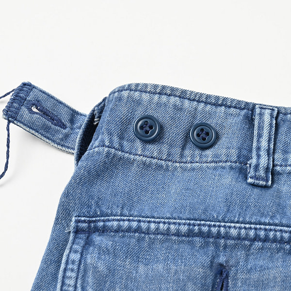 Mon-petit Denim 908 Baker Short Pants Tan Detail