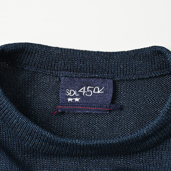 Indigo GIma Knitsew 908 Long Sleeve T-shirt Detail
