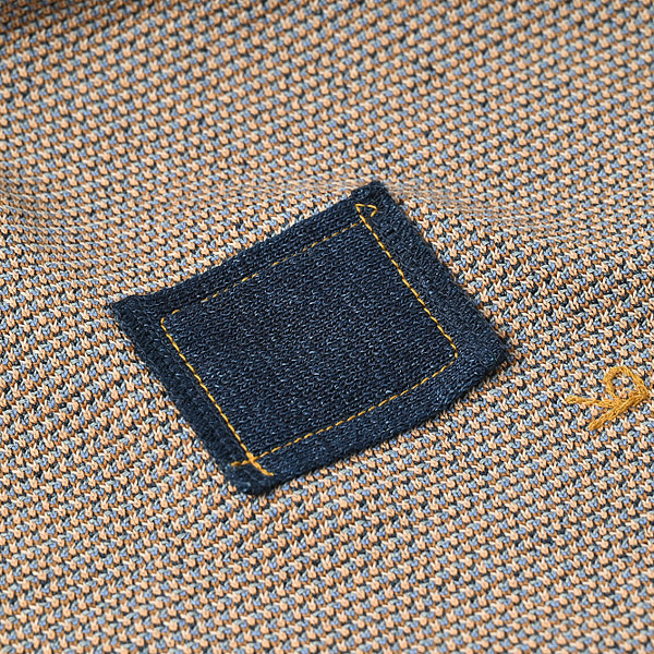 Indigo Surf Hula Girl Jacquard 908 Outer T-shirt Detail