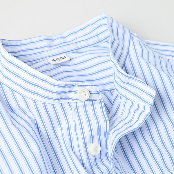 No.180 Miko 908 Loafer Stand Collar Shirt Detail