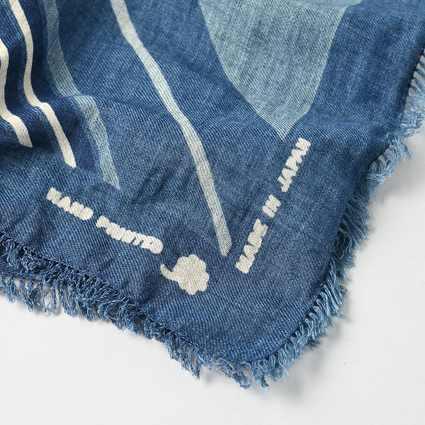 Indigo Supima Aya Dot Furoshiki Detail