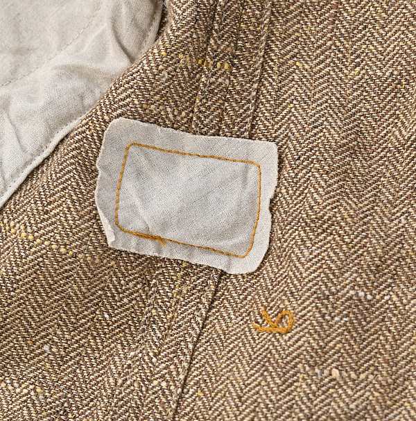 Linen Tweed Square Jacket Detail