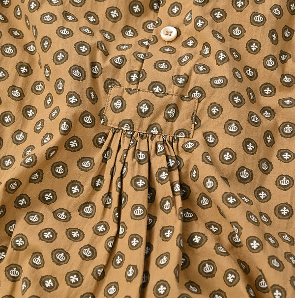Cigar Dot Print Dress Detail