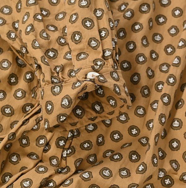 Cigar Dot Print Dress Detail