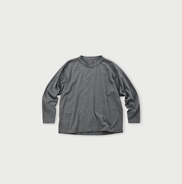 Top Dozume Tenjiku Cotton 908 Ocean T-shirt Kageiro Gray Top