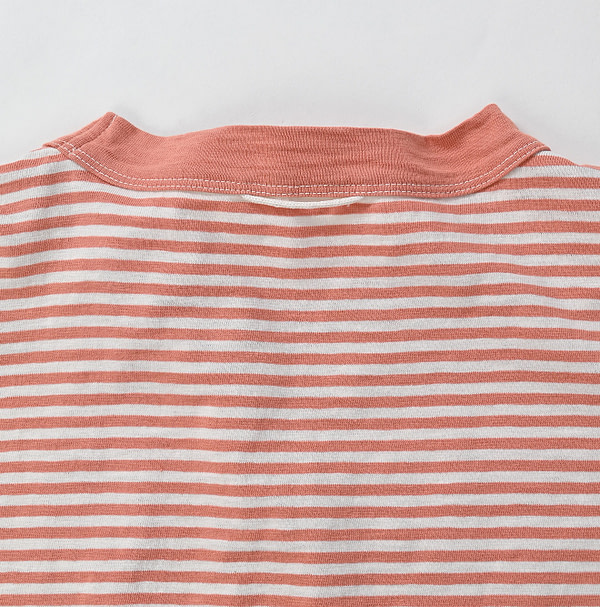 4545 Cotton Stripe 908 Ocean T-shirt Detail