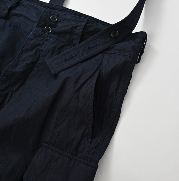 Indigo Cotton Weather 908 Over Cargo Pants Detail