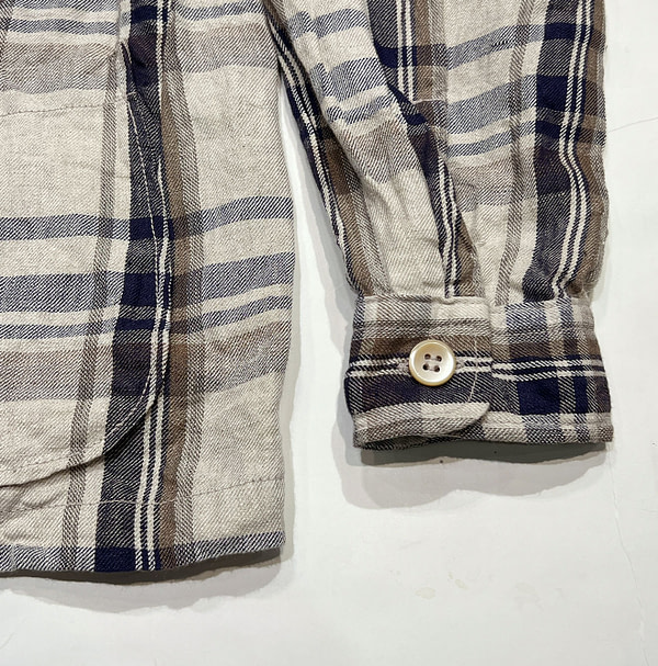 Indian Linen Twill 908 Shirt Jacket Detail