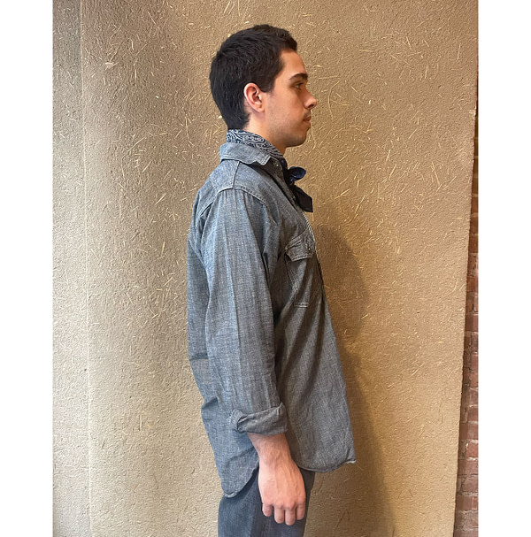 Dungaree Cotton 908 Yama Shirt Male Model
