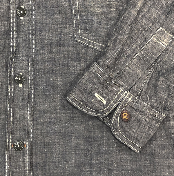 Dungaree Cotton 908 Yama Shirt Detail