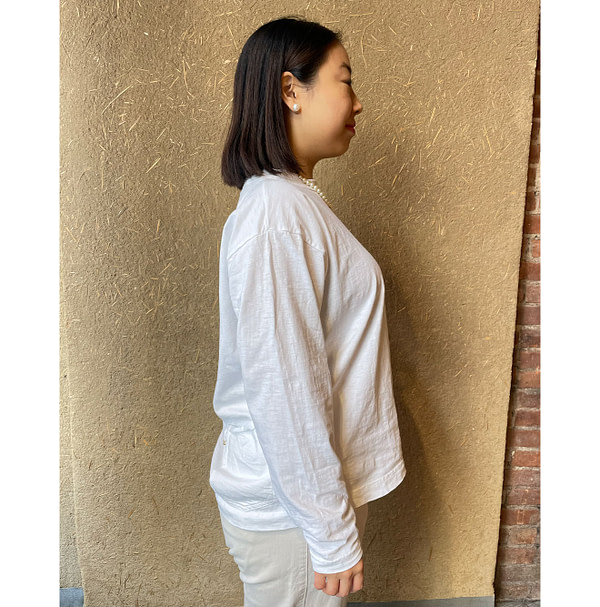 Dozume Tenjiku Cotton 908 Ocean T-shirt Female Model