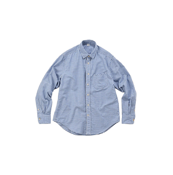 Supima Oxford 908 Loafer Shirt Blue Gingham