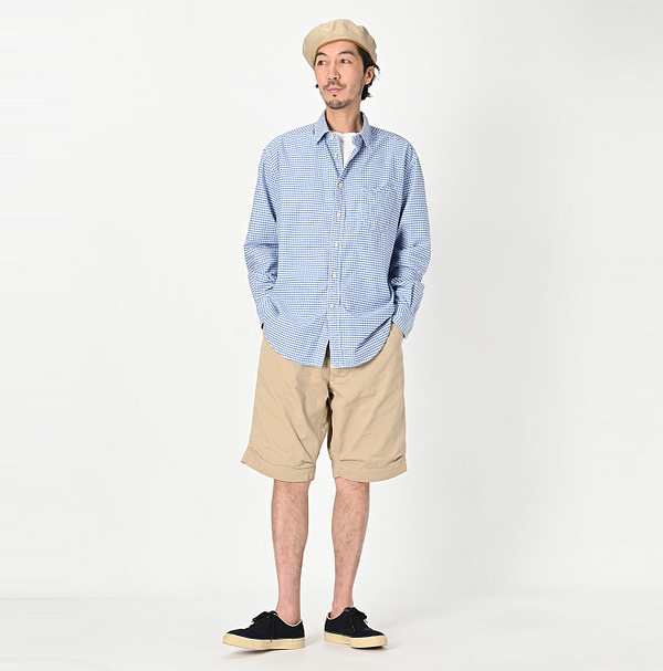 Supima Oxford 908 Loafer Shirt Male Model