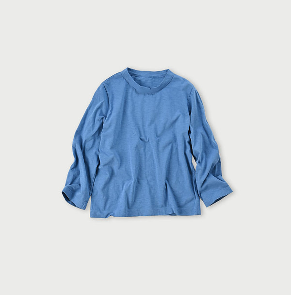 Dozume Tenjiku Square T-shirt Hayama Blue